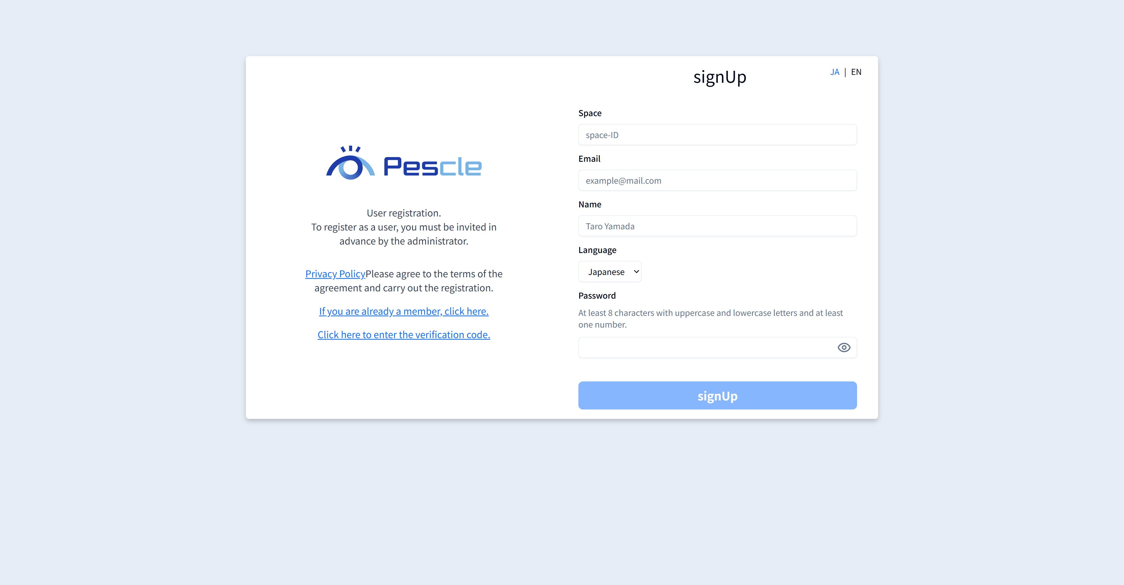 User Registration